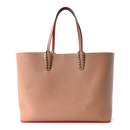 Christian Louboutin Calfskin Spikes East West Cabata Tote Nude 1 of 10