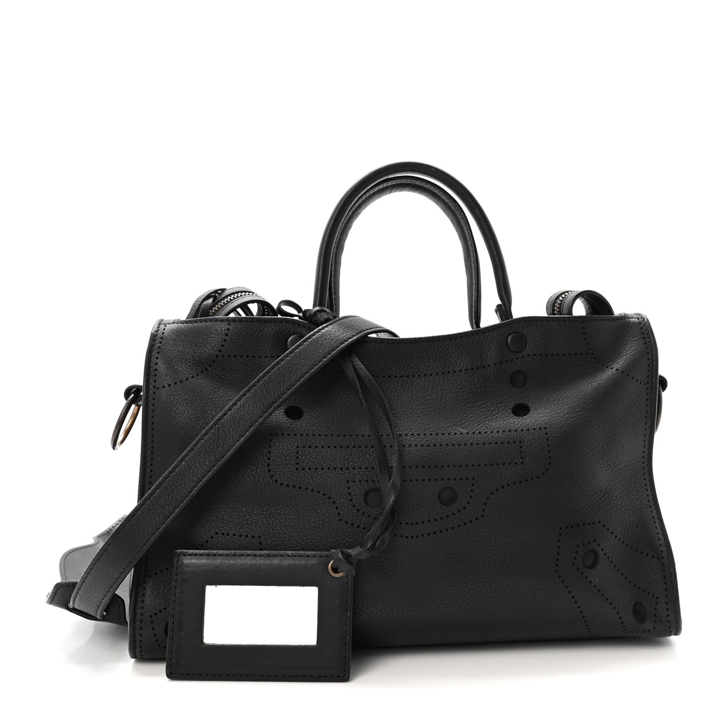 Veau Soyeux Perforated Blackout Hardware S City Black