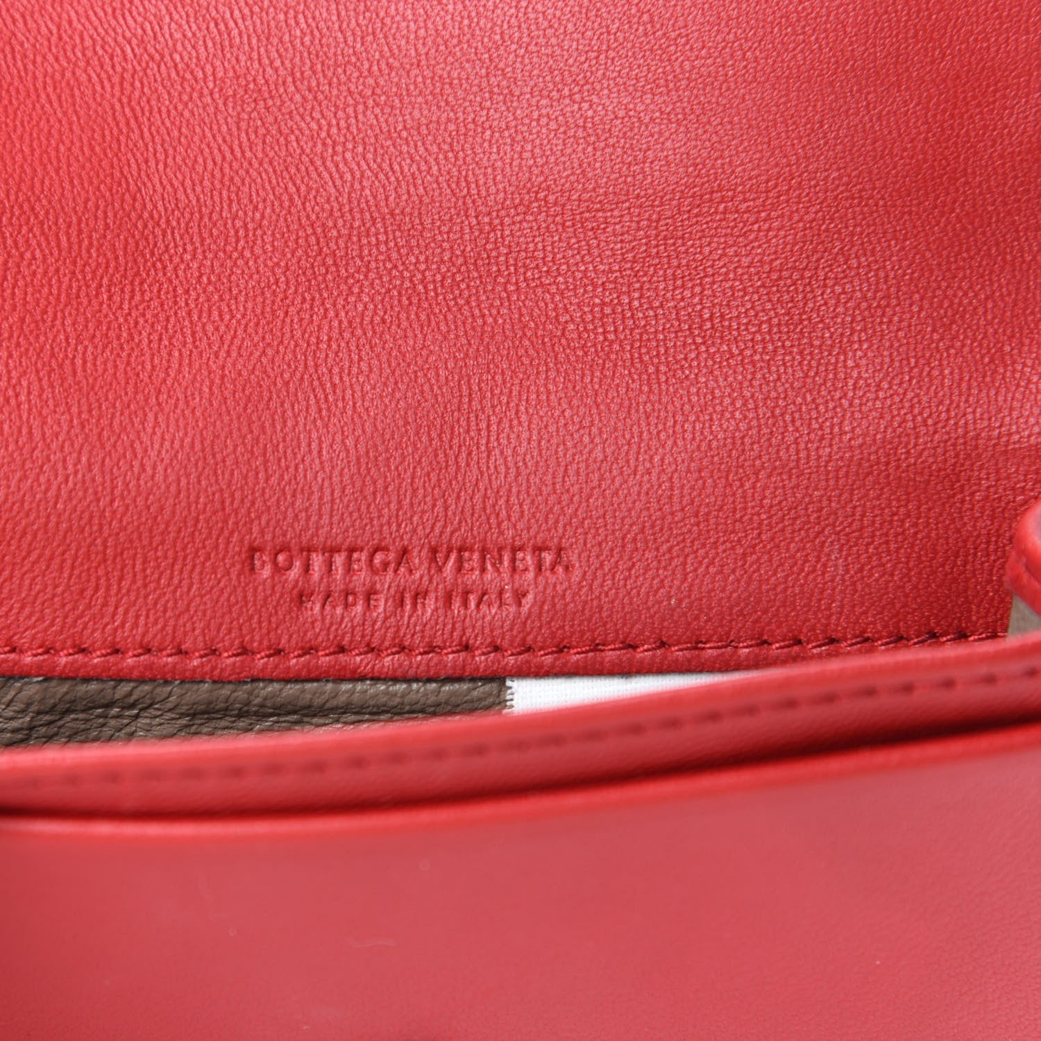 Bottega Veneta Nappa Intrecciato Card Holder China Red 6 of 8