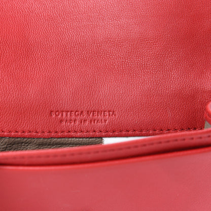 Bottega Veneta Nappa Intrecciato Card Holder China Red 6 of 8