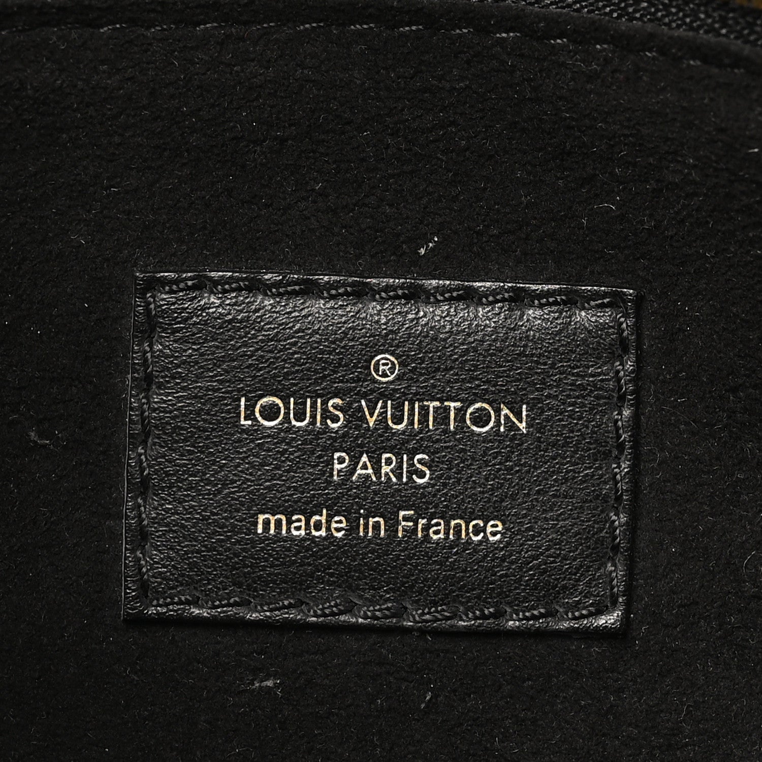 Louis Vuitton Calfskin Monogram On My Side PM Black 5 of 9