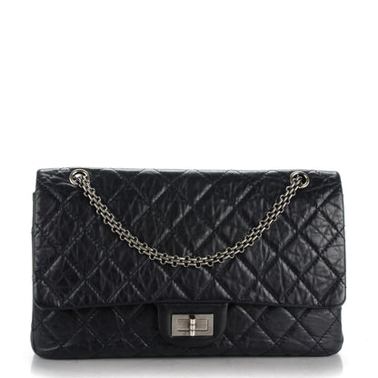 Chanel Aged Calfskin Quilted 2.55 Reissue 227 Flap Dark Navy 1 of 6