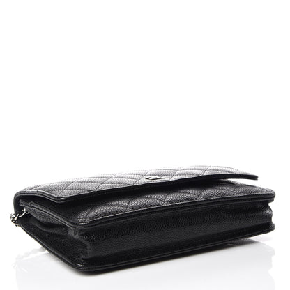 Chanel Caviar Quilted Wallet On Chain WOC Black 4 of 10