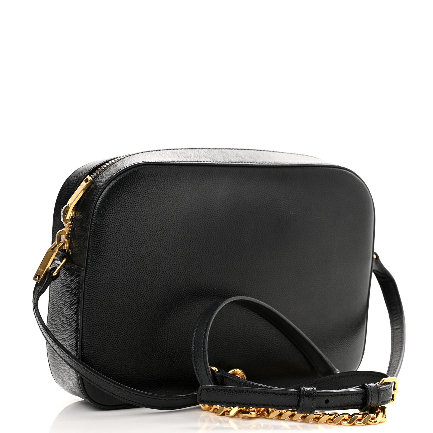 Saint Laurent Grain De Poudre Medium Classic Monogram Camera Bag Black 2 of 9