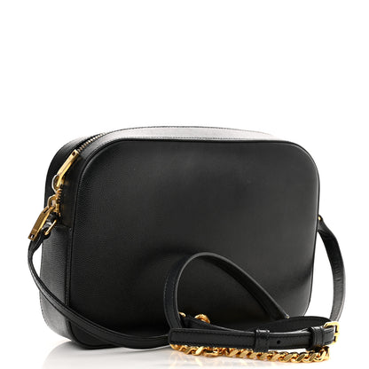 Saint Laurent Grain De Poudre Medium Classic Monogram Camera Bag Black 2 of 9