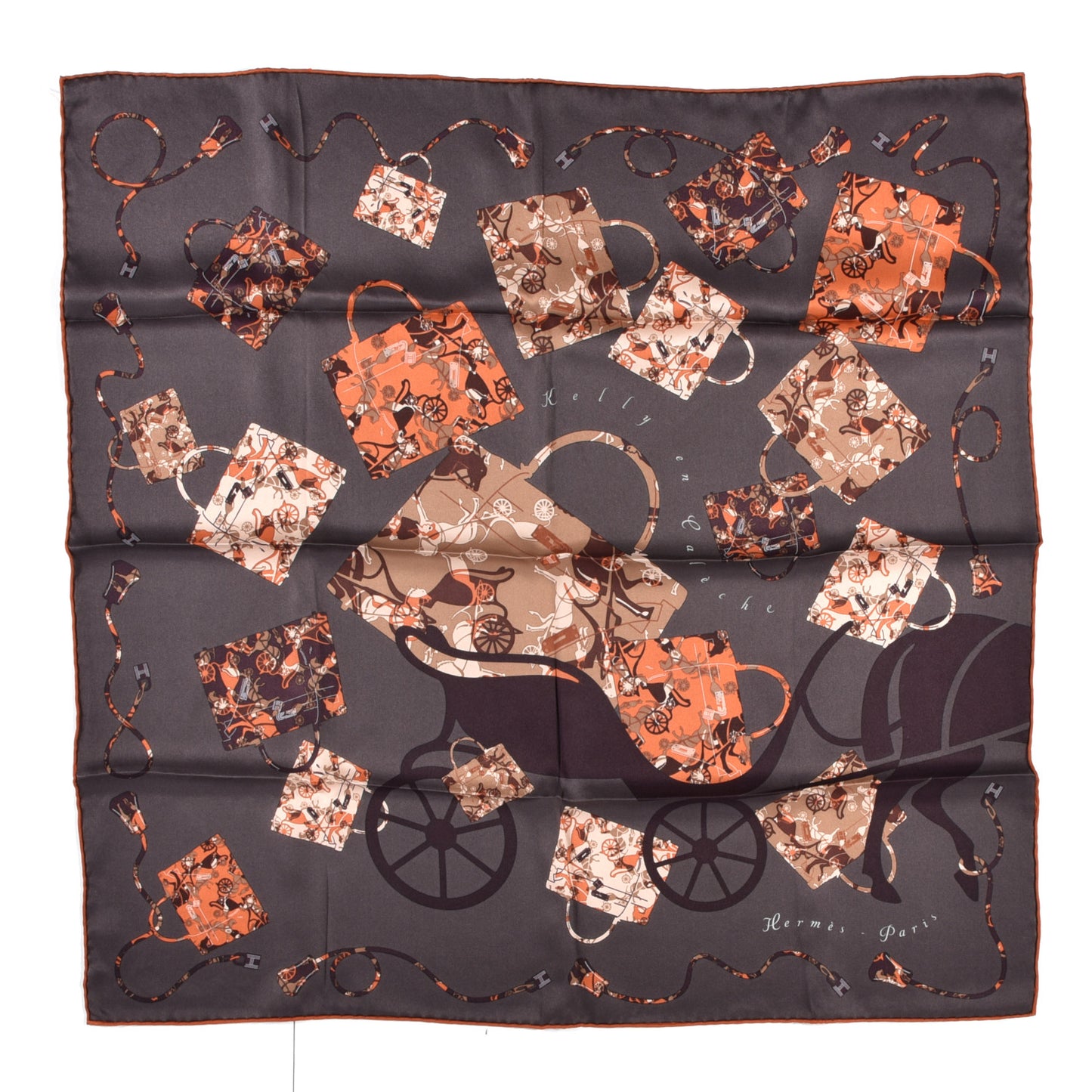 Silk Kelly En Caleche Scarf 70