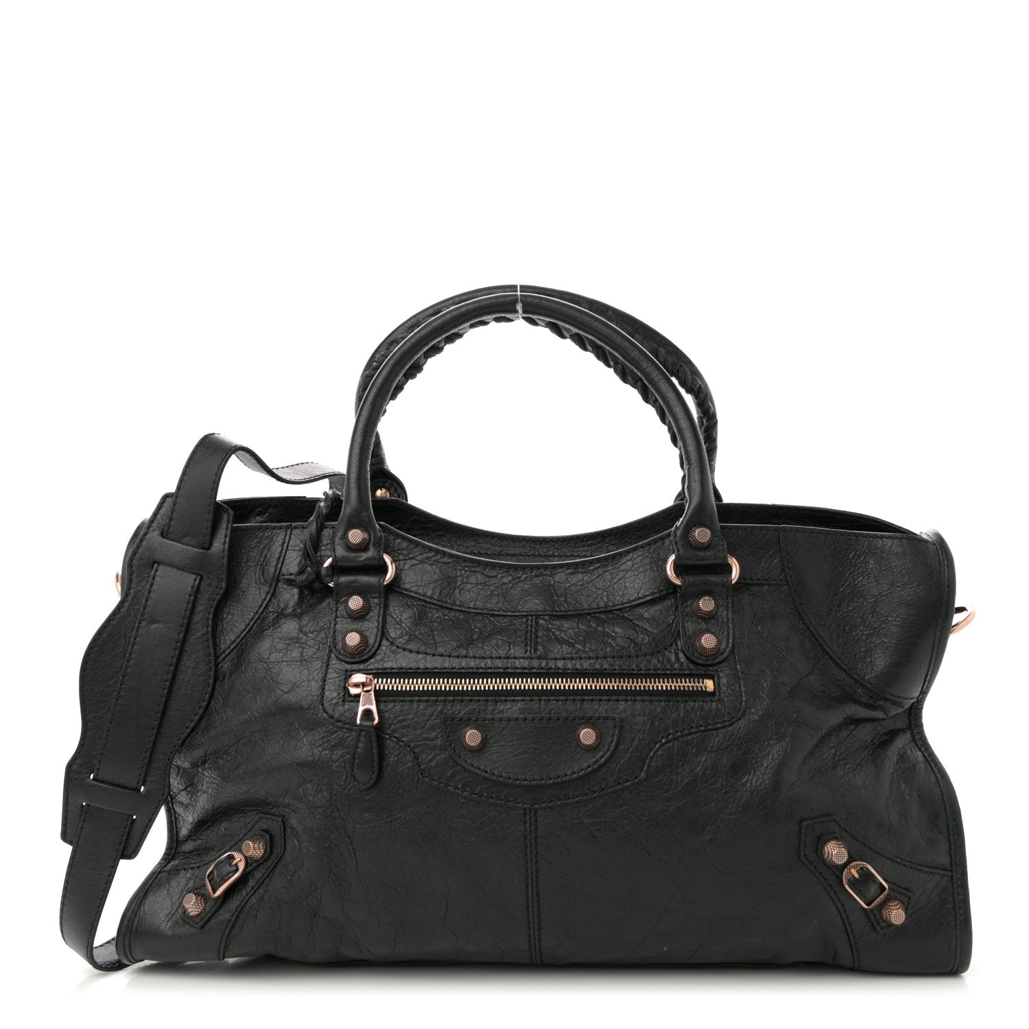 Balenciaga Agneau Giant 12 Rose Gold Hardware Part Time Black 1 of 12