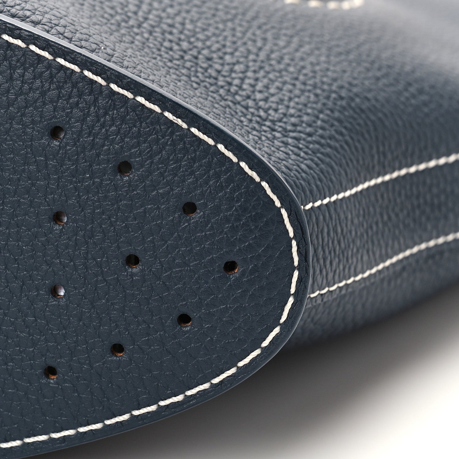 Delvaux Taurillon Pin Daily Surpique Bucket Navy 8 of 8