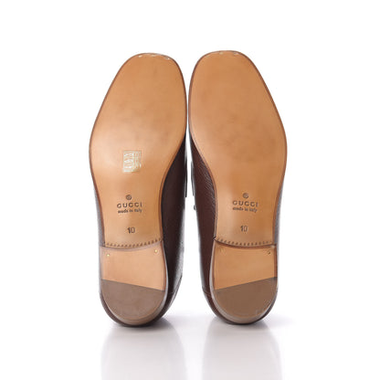 Gucci Havely Kid Web Mens Horsebit Loafers 10 Dark Brown 6 of 11