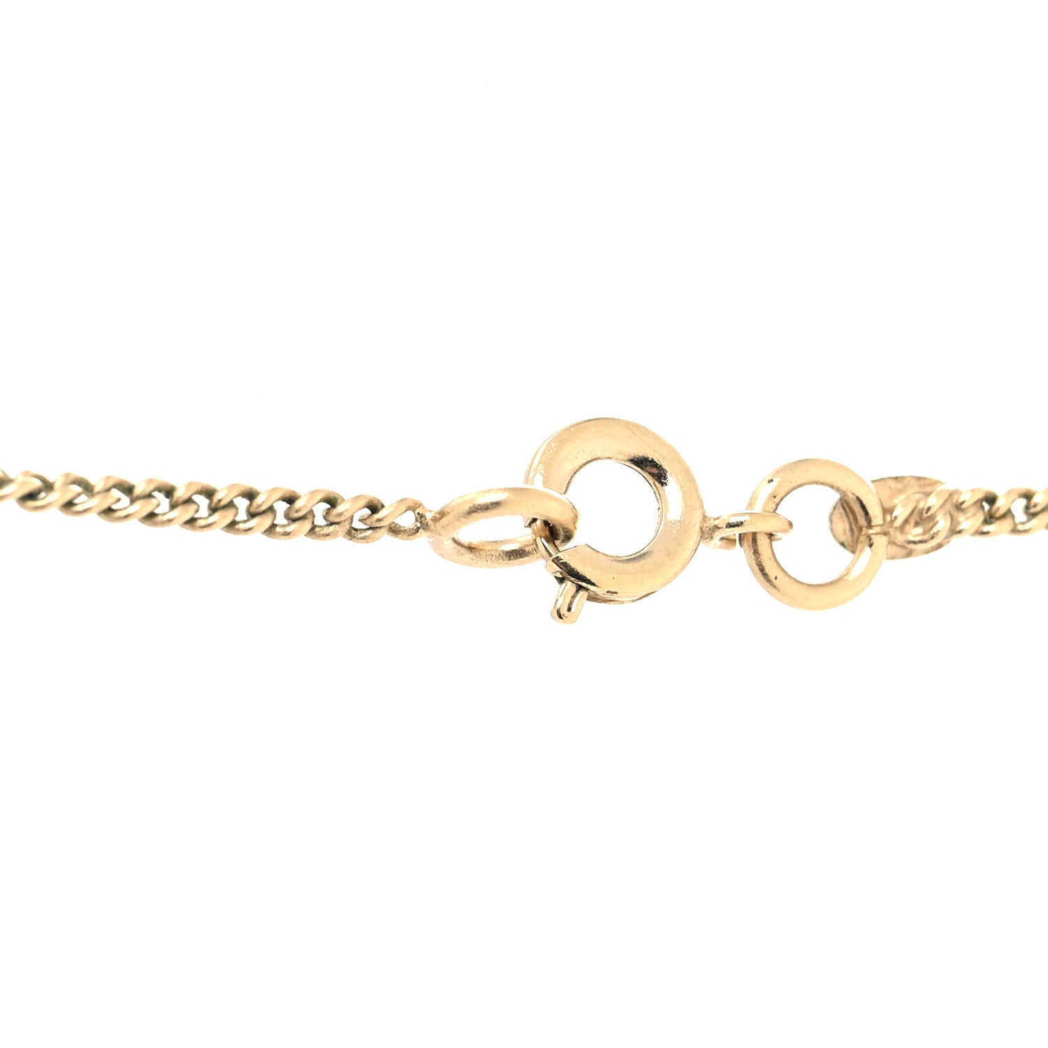 Chanel Metal Flap Bag Necklace Gold 4 of 5