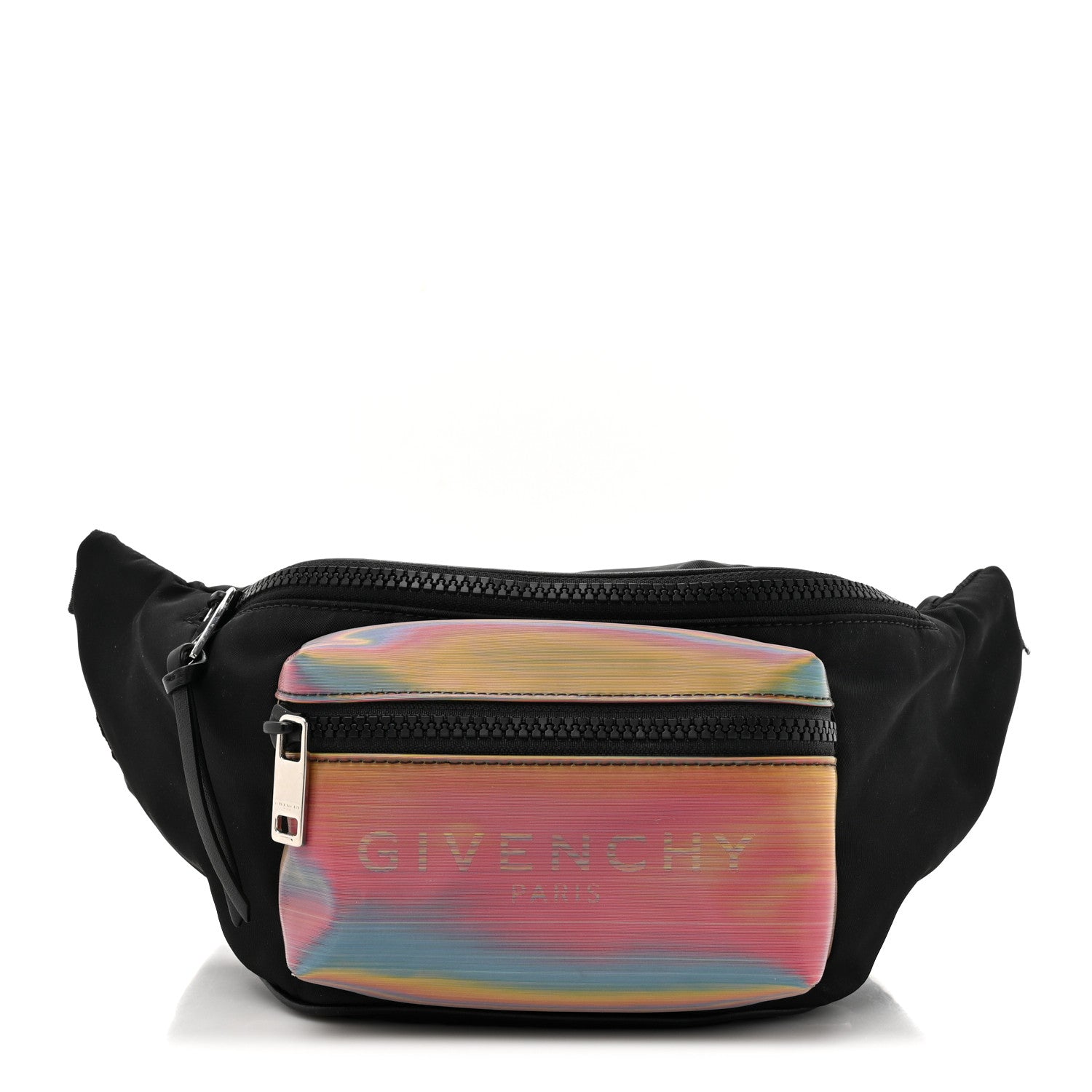 Givenchy Nylon Rainbow Hologram Belt Bag Black 1 of 10