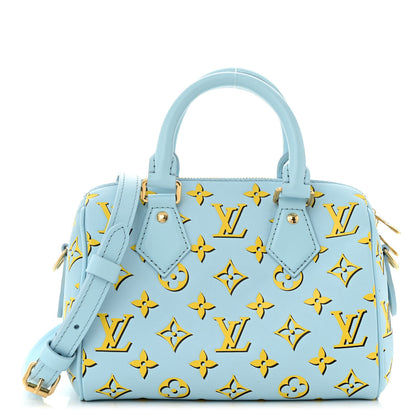 Louis Vuitton Empreinte Monogram Speedy Bandouliere 20 Baby Blue 1 of 11