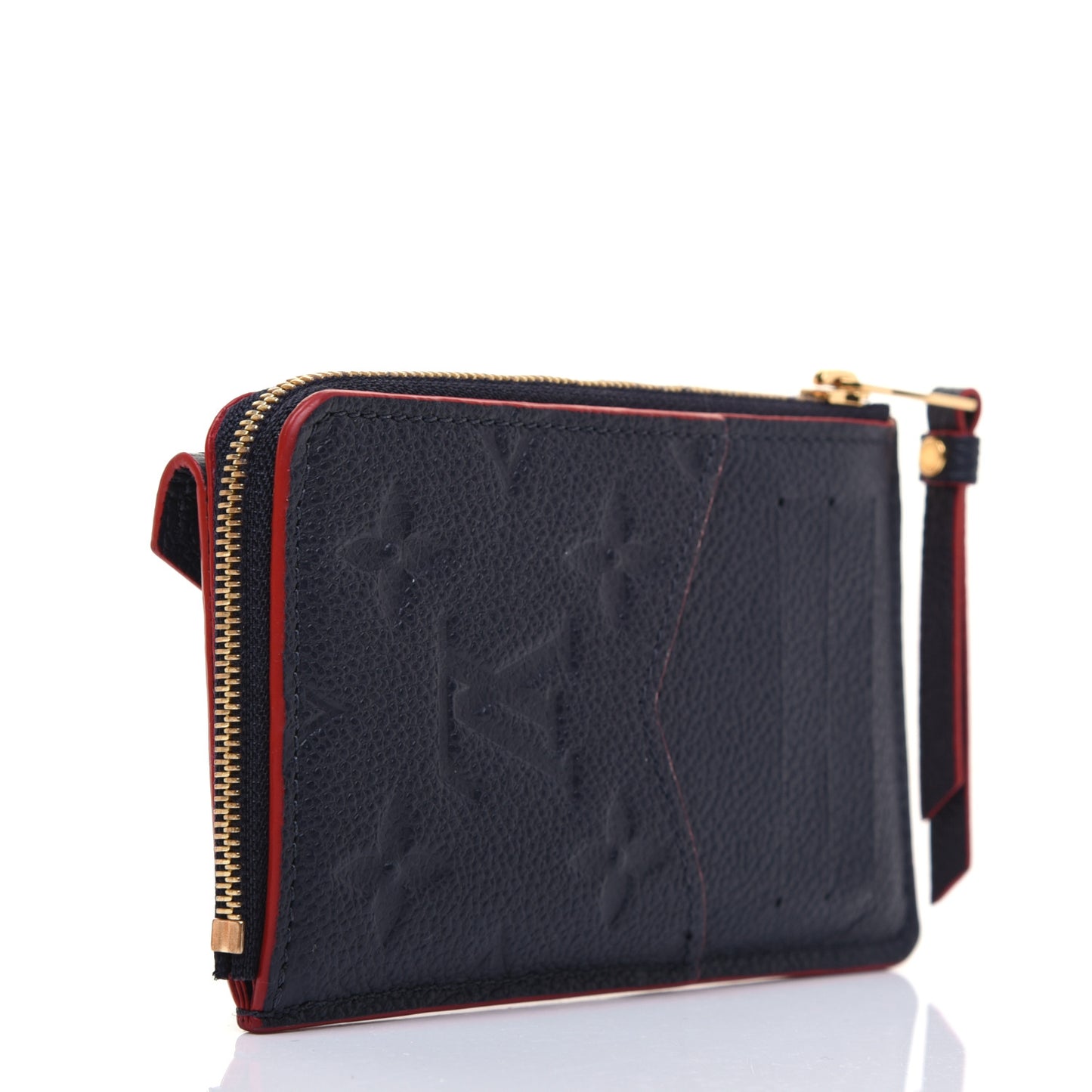 Empreinte Recto Verso Card Holder Marine Rouge