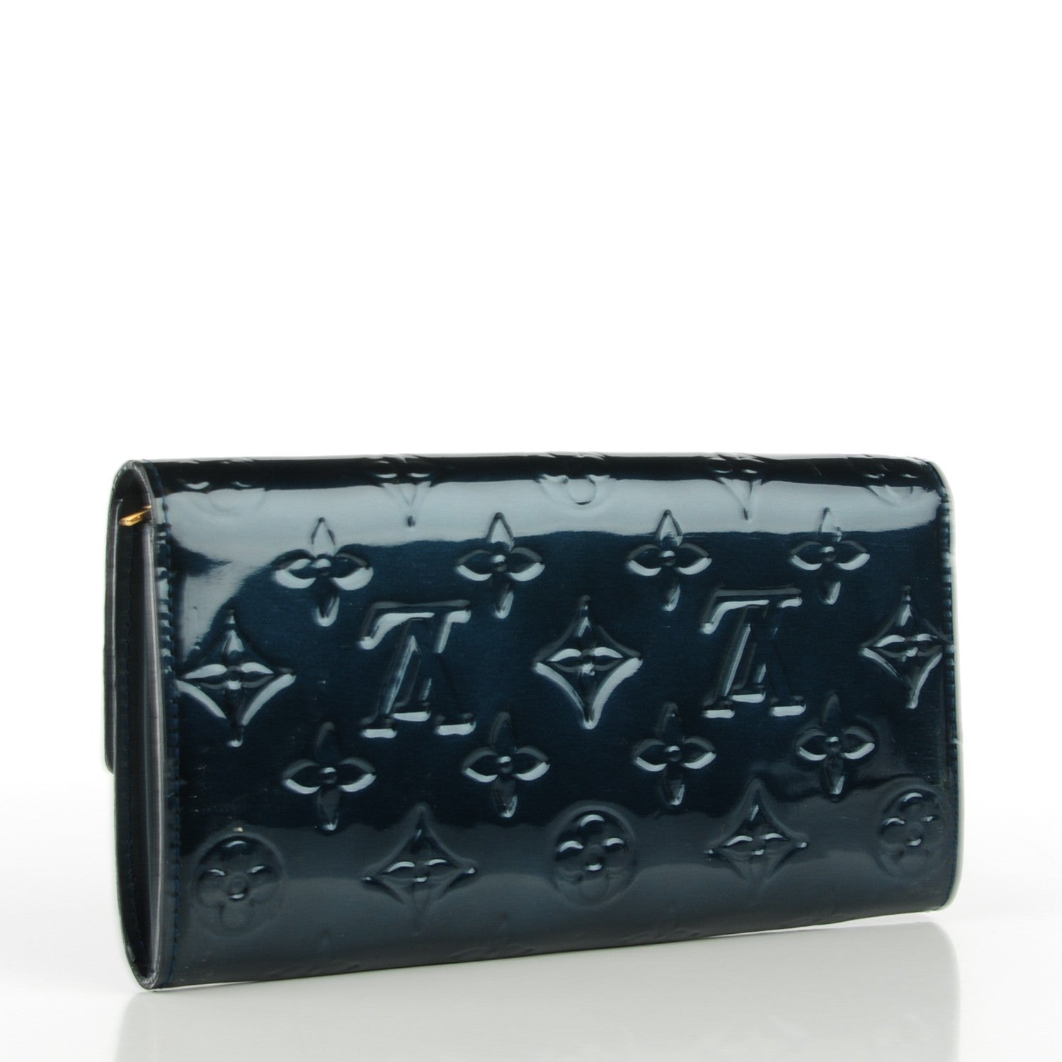 Louis Vuitton Vernis Sarah Wallet Blue Nuit 3 of 7