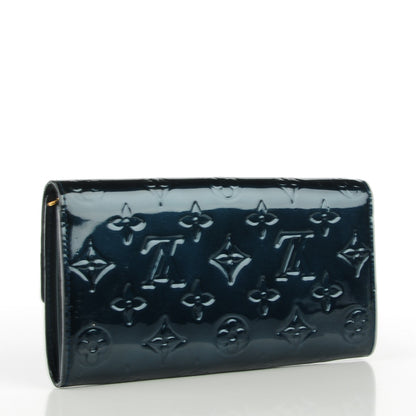 Louis Vuitton Vernis Sarah Wallet Blue Nuit 3 of 7