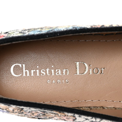 Christian Dior Canvas Mille Fleurs Embroidered Granville Espadrille 36 Multicolor 7 of 8