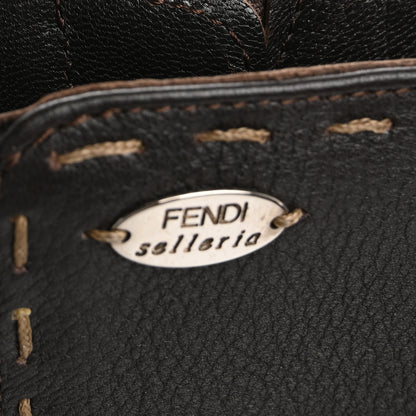Fendi Cuoio Romano Selleria Boots 38.5 Brown 11 of 14