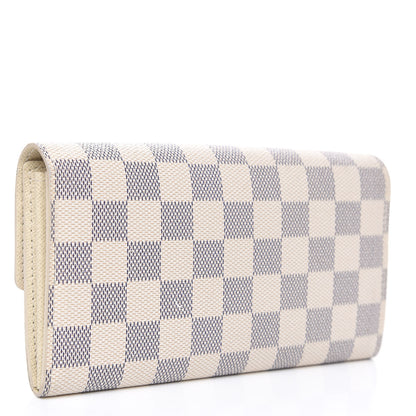 Louis Vuitton Damier Azur Sarah Wallet 2 of 7