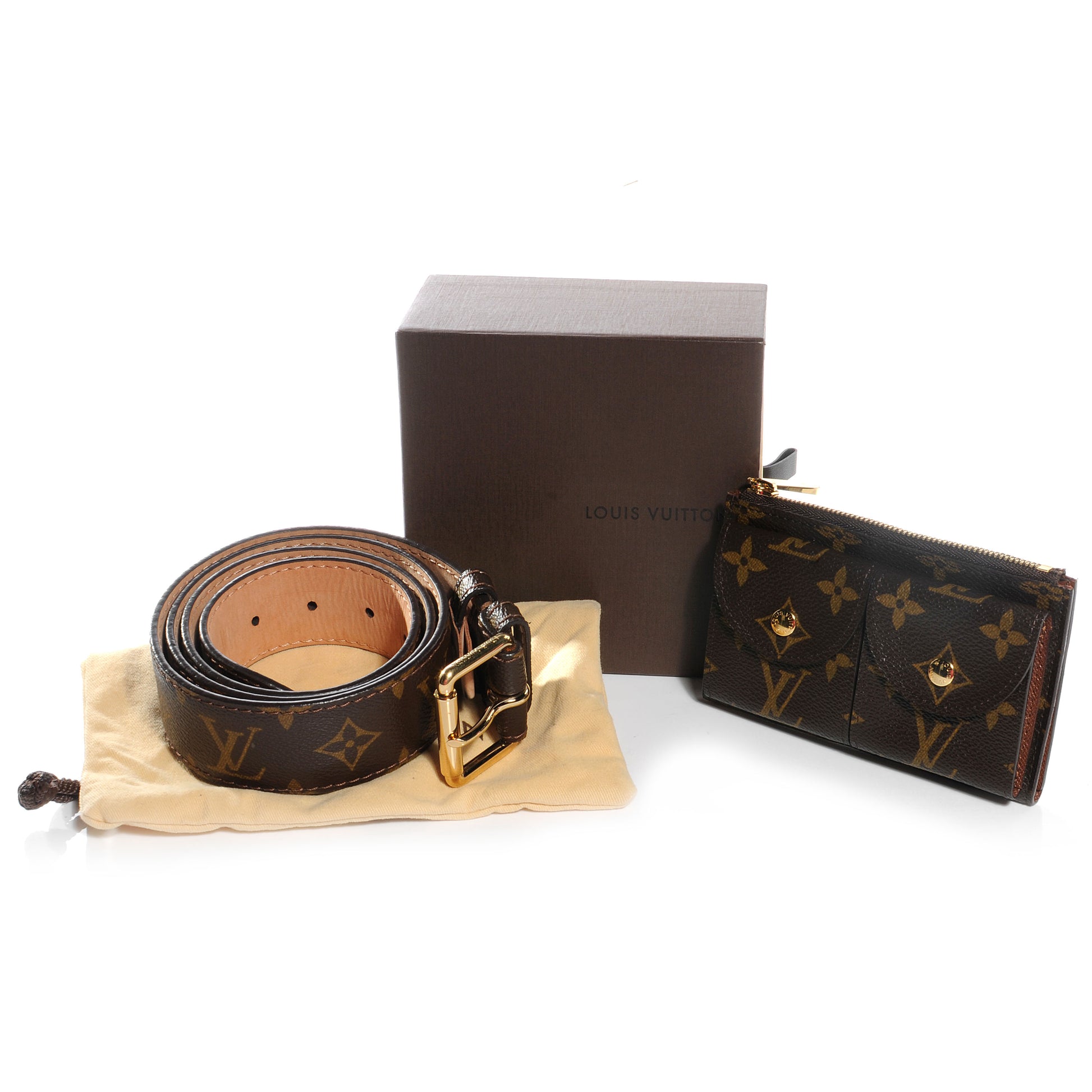 Louis Vuitton Monogram Pochette Duo Belt 100 40 7 of 10