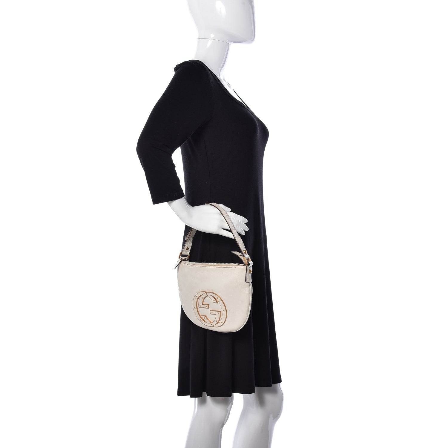 Gucci Calfskin Small Blondie Hobo White 2 of 9