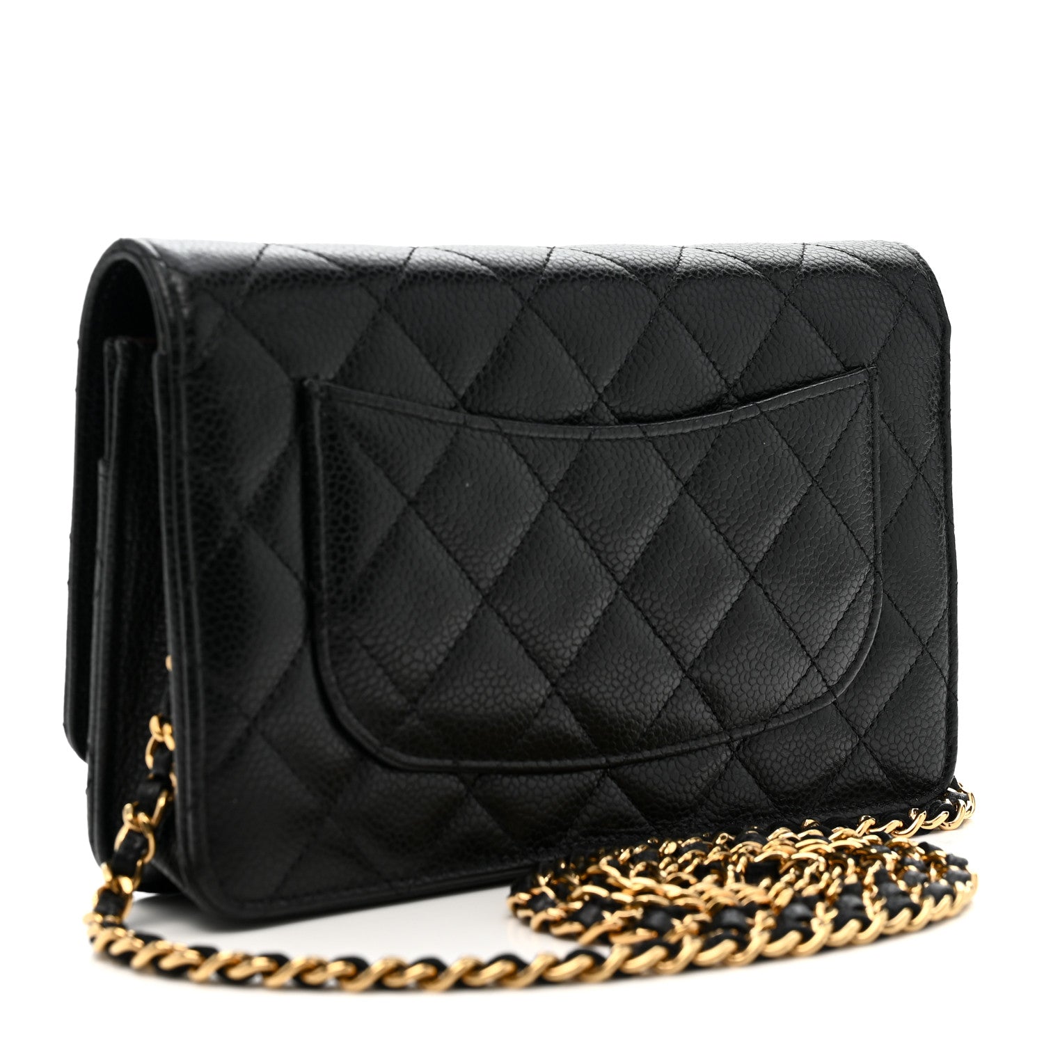 Chanel Caviar Quilted Wallet on Chain WOC Black 3 of 12