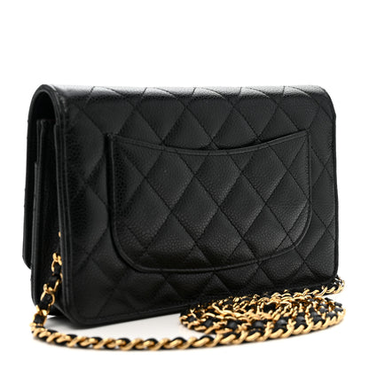 Chanel Caviar Quilted Wallet on Chain WOC Black 3 of 12