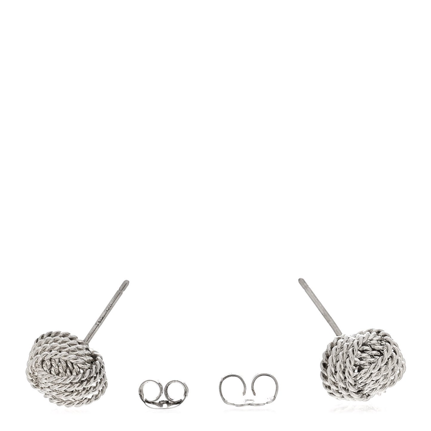 Sterling Silver Twist Knot Earrings