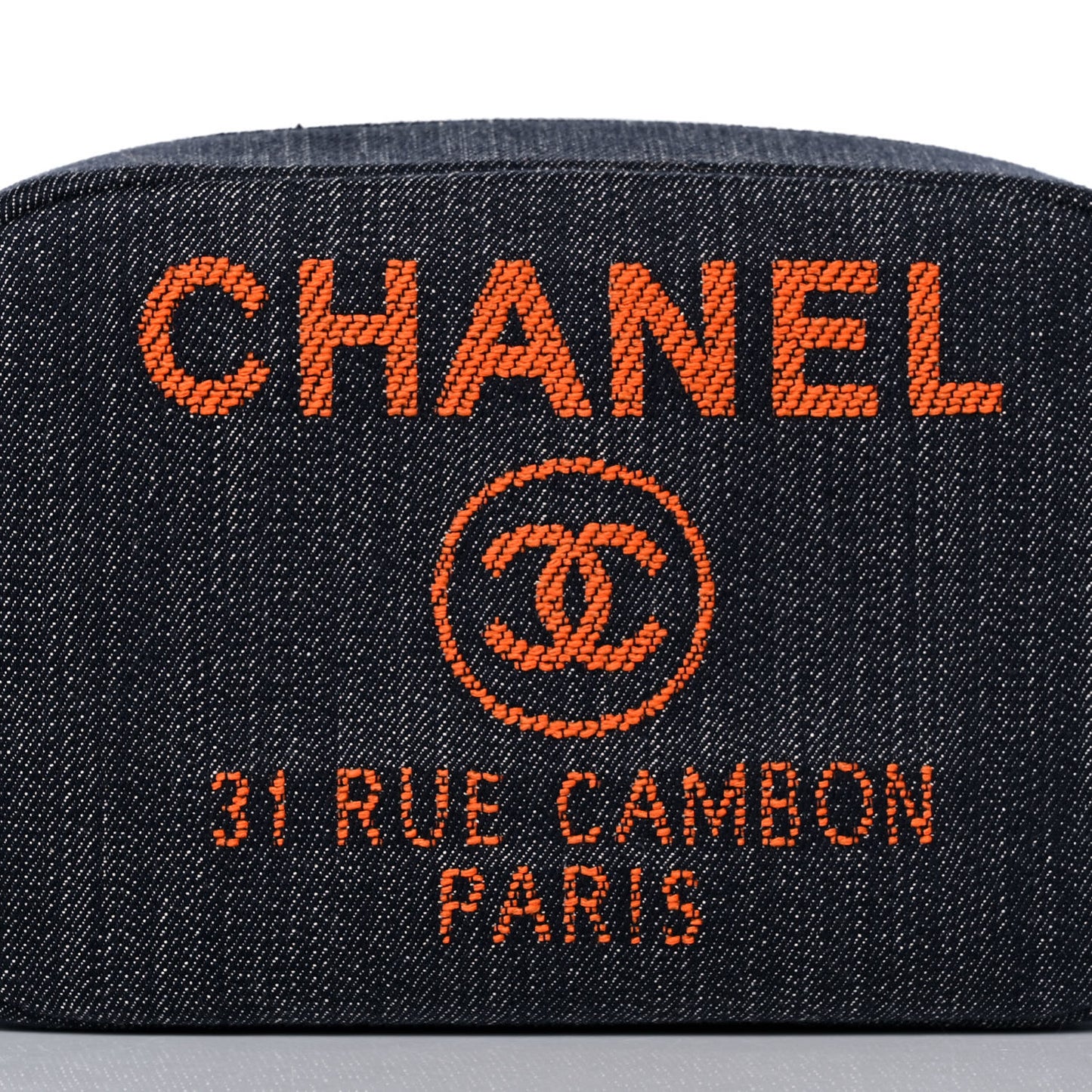Denim Small Deauville Case Blue Orange