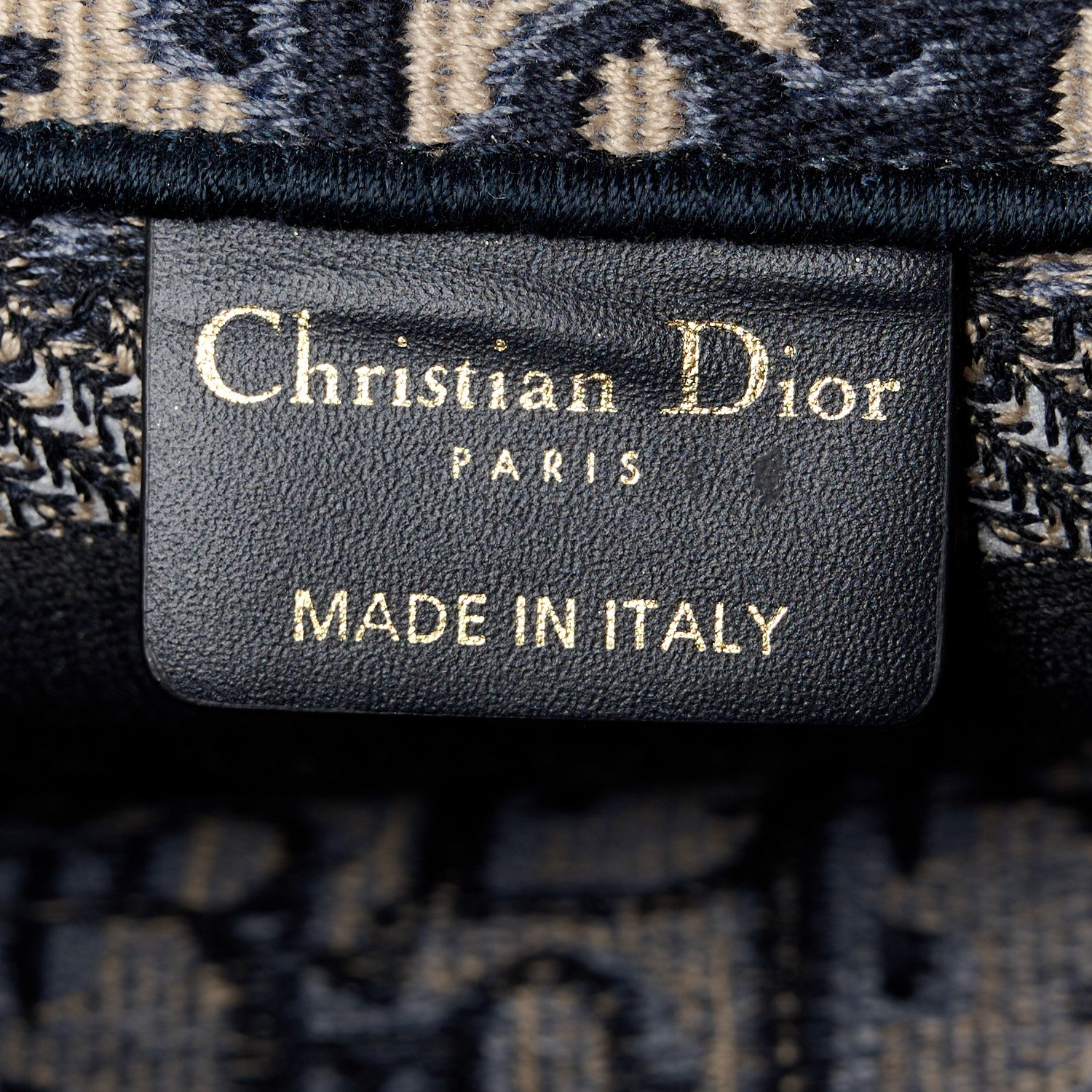 Christian Dior Oblique Mini Book Tote With Strap Blue Multicolor 6 of 11