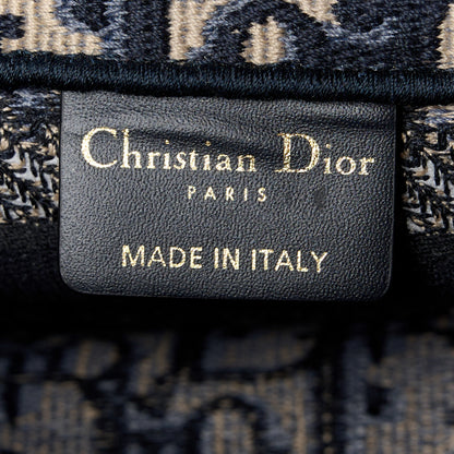 Christian Dior Oblique Mini Book Tote With Strap Blue Multicolor 6 of 11