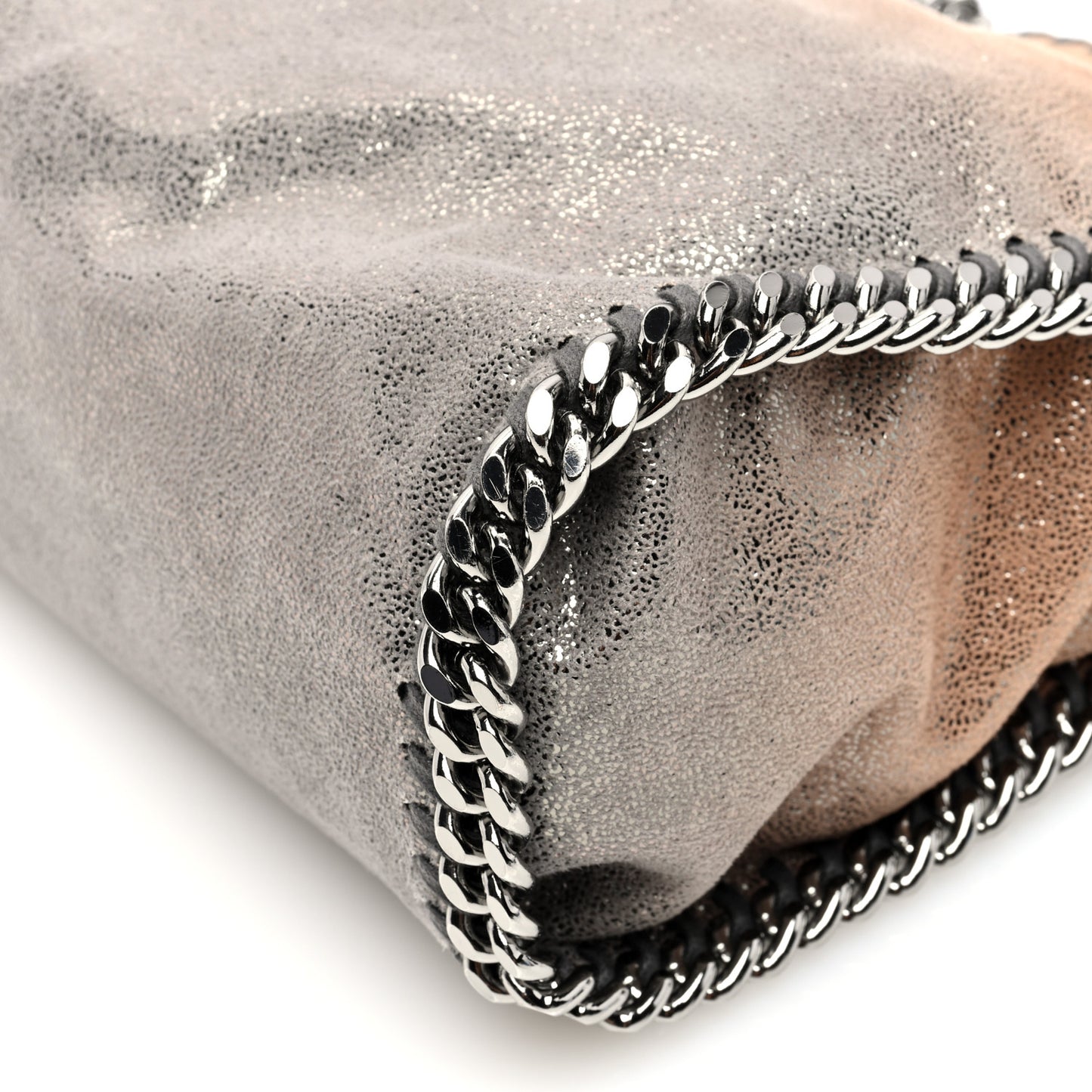 Shaggy Deer Ombre Mini Falabella Fold Over Tote Multicolor