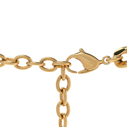 Christian Dior Metal Danseuse Etoile Chain Choker Necklace Gold 5 of 9