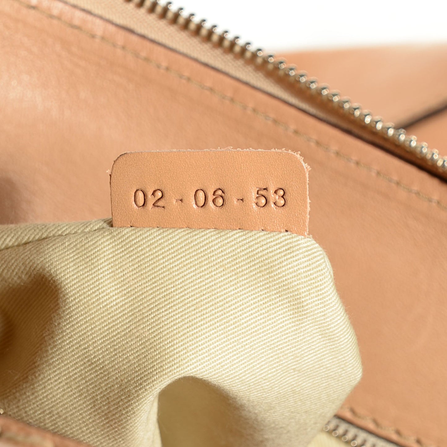 Calfskin Edith Satchel Beige