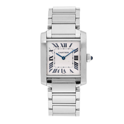 Cartier Stainless Steel 25mm Tank Francaise Quartz Watch 1 of 4