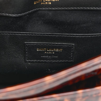 Saint Laurent Patent Monogram Baby Niki Chain Satchel Tortoiseshell 7 of 10