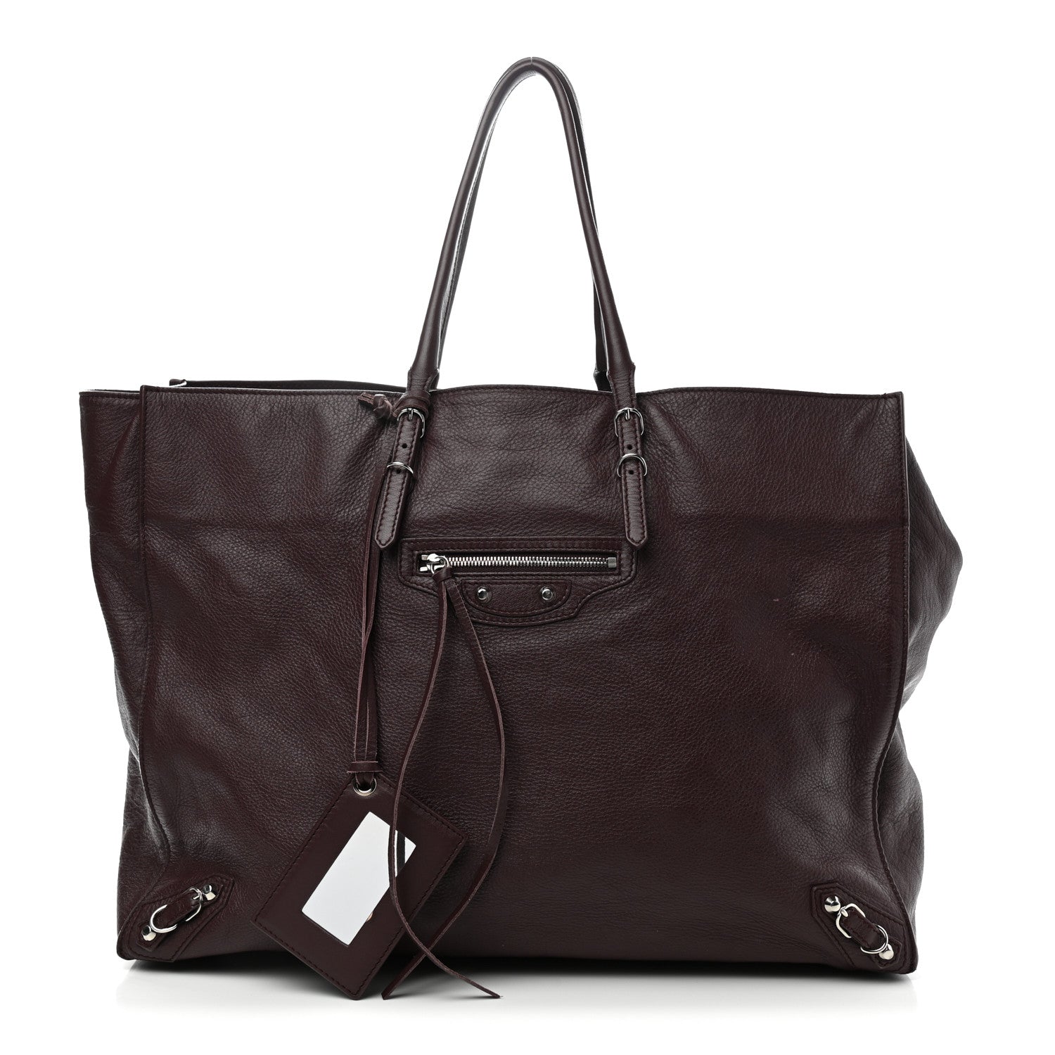 Balenciaga Veau Papier A4 Tote Rouge Aubergine 1 of 12