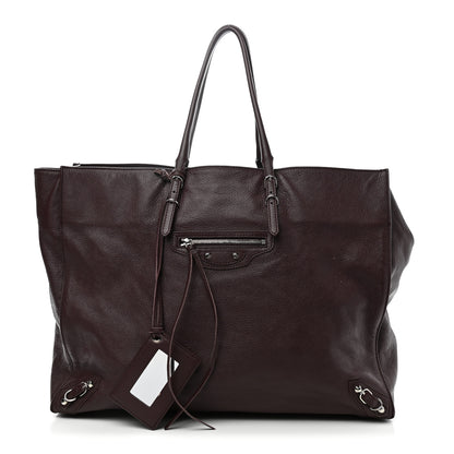 Balenciaga Veau Papier A4 Tote Rouge Aubergine 1 of 12