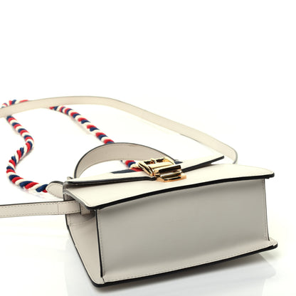 Gucci Calfskin Mini Sylvie Top Handle Bag White 3 of 4