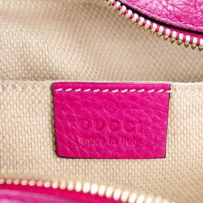 Gucci Cellarius Calfskin Small Soho Disco Bag Bright Bouganville 6 of 7