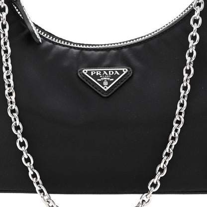 Prada Re-Nylon Saffiano Re-Edition 2005 Shoulder Bag Black 11 of 13