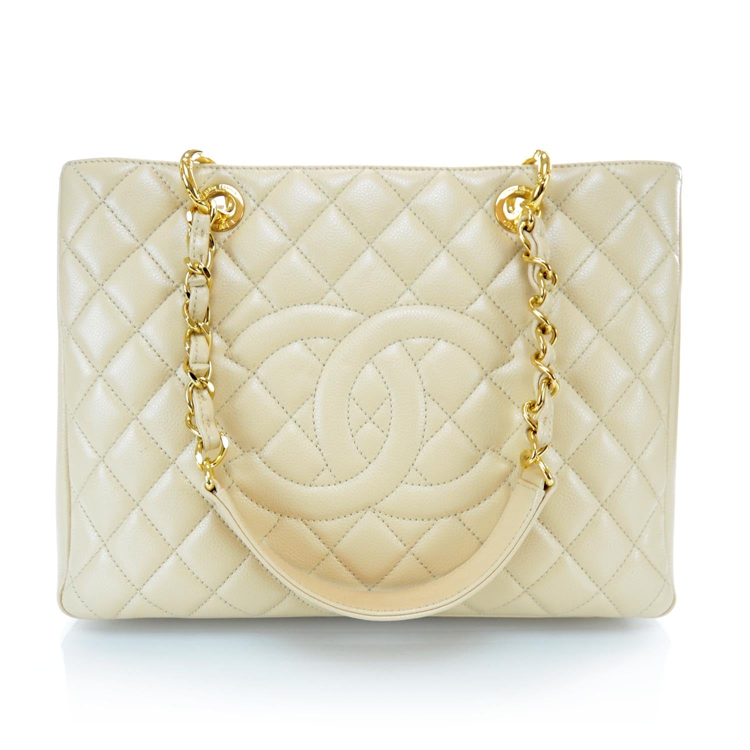 Chanel Caviar Grand Shopping Tote GST Beige Clair 1 of 13