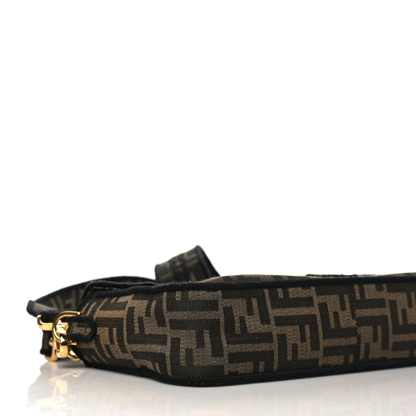 Fabric Jacquard FF 1974 Medium Baguette Tobacco Moro Black