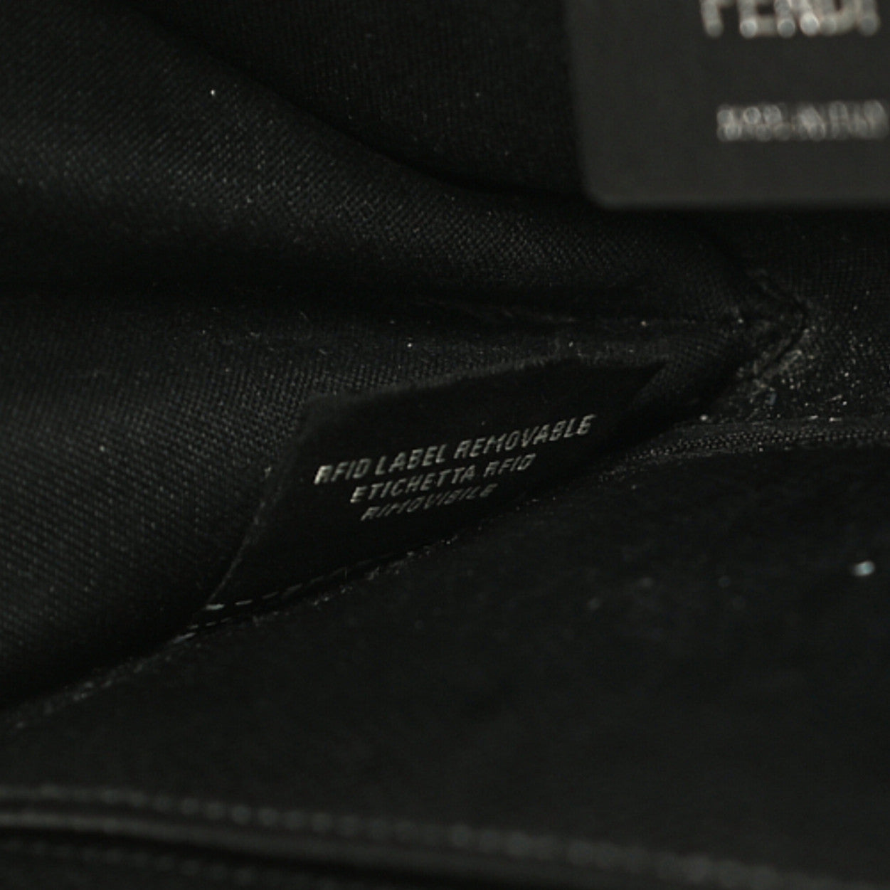 Vitello Cruise F is Fendi Wallet on Chain Black