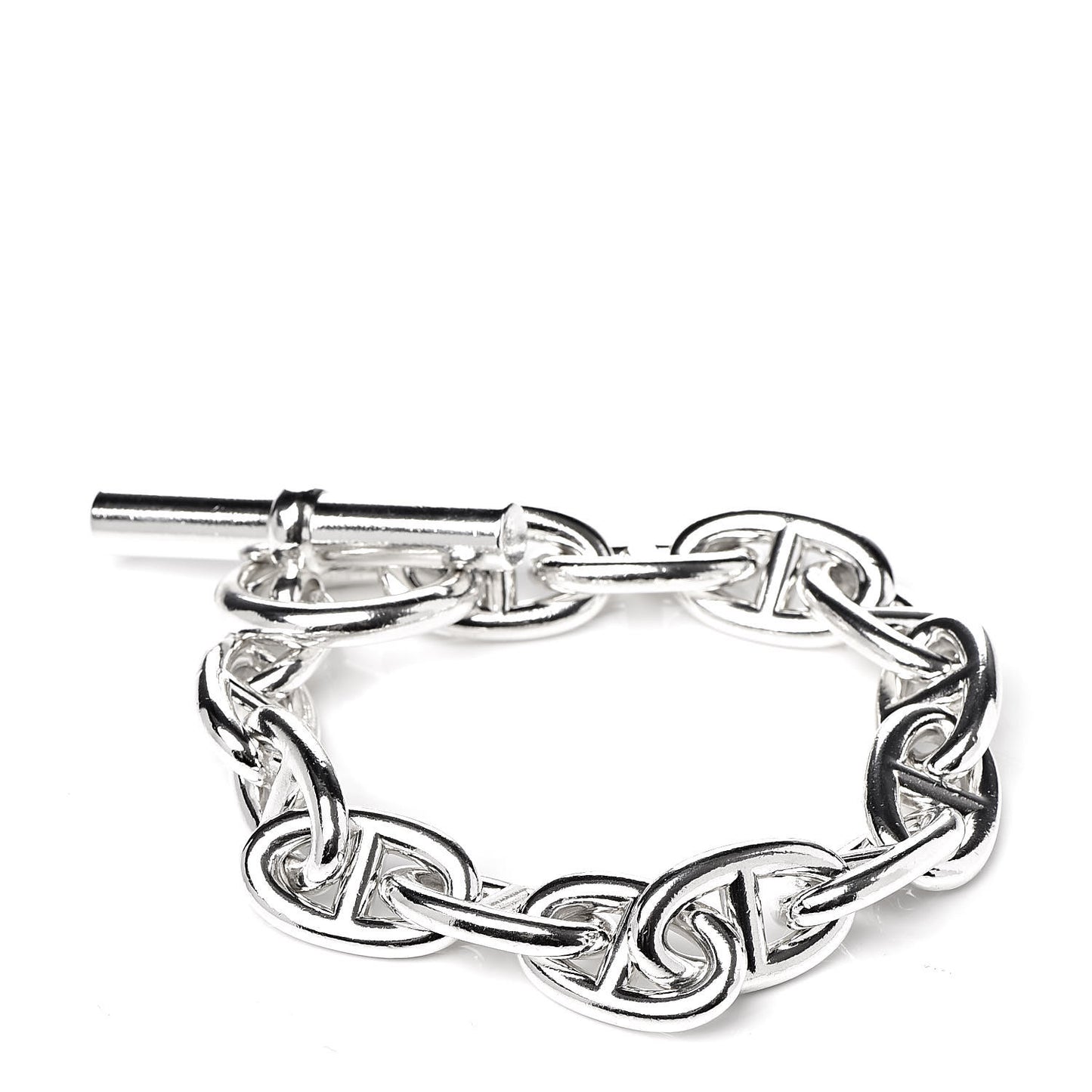 Sterling Silver Very Large Chaine D'Ancre Bracelet 13