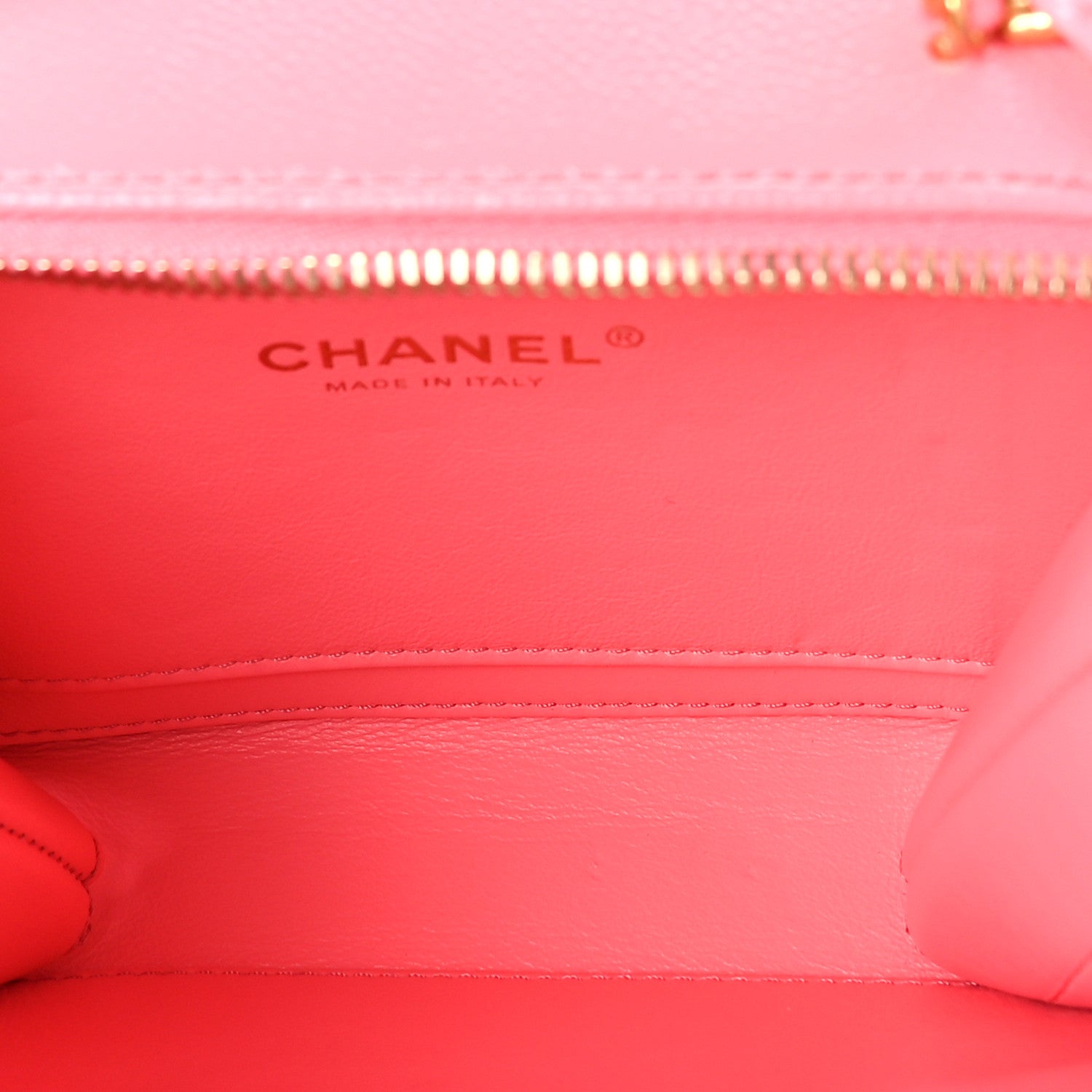 Chanel Caviar Quilted Pick Me Up Mini Vanity Case Pink 6 of 11