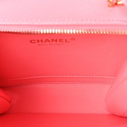 Chanel Caviar Quilted Pick Me Up Mini Vanity Case Pink 6 of 11