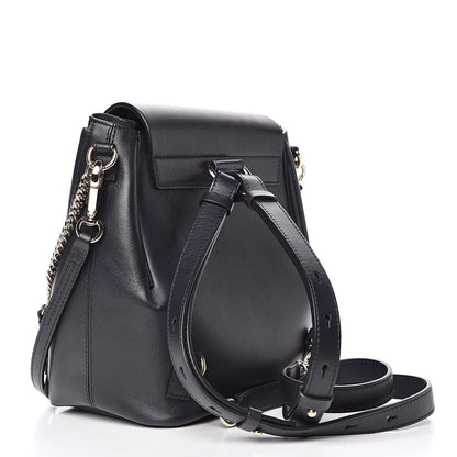 Chloe Calfskin Quilted Medium Faye Backpack Full Blue 3 of 11