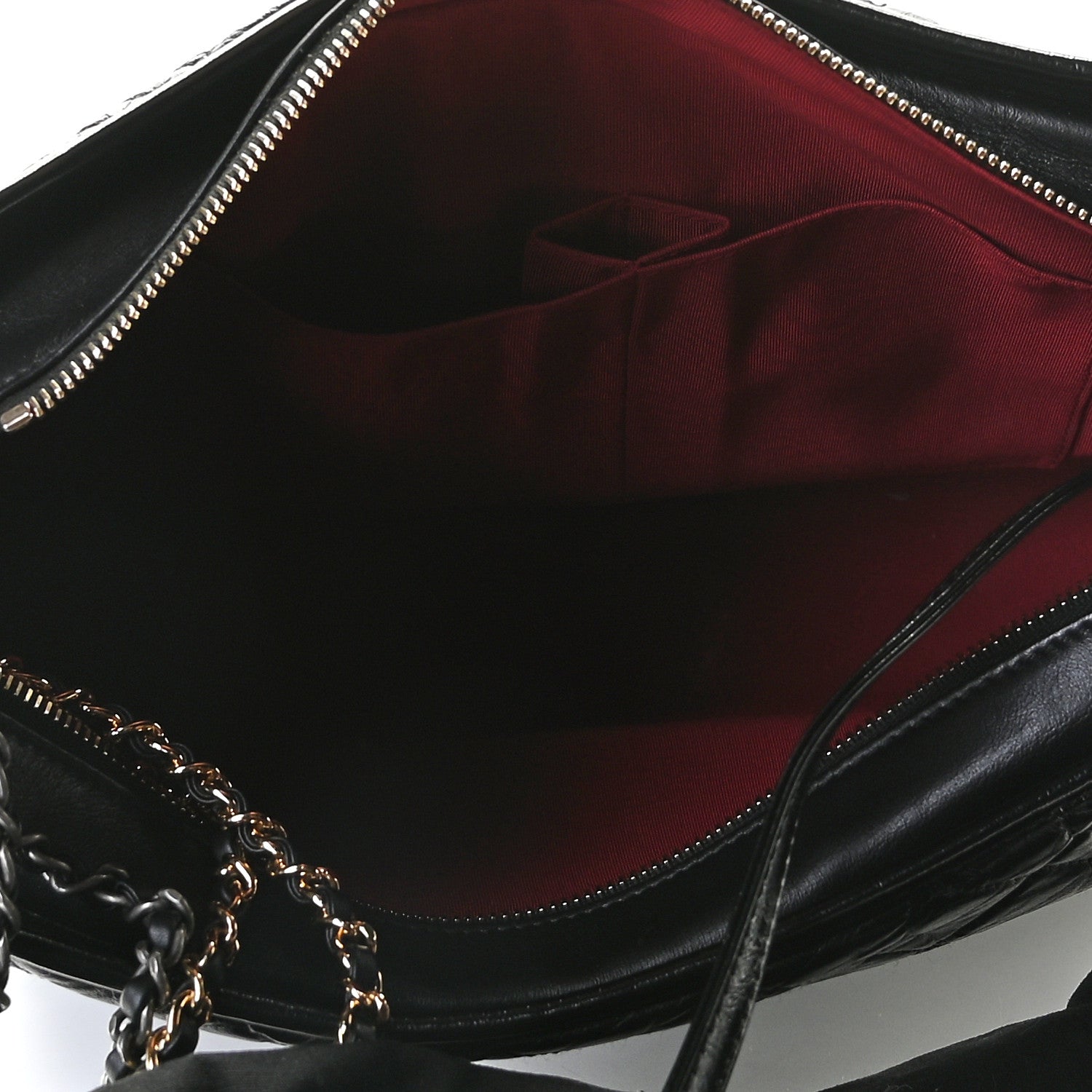 Chanel Aged Calfskin Quilted Large Gabrielle Hobo Black 13 of 13