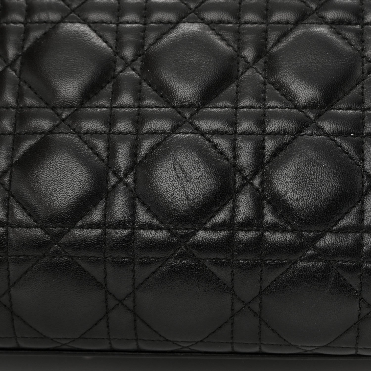 Christian Dior Lambskin Cannage Large Lady Dior Black 15 of 18