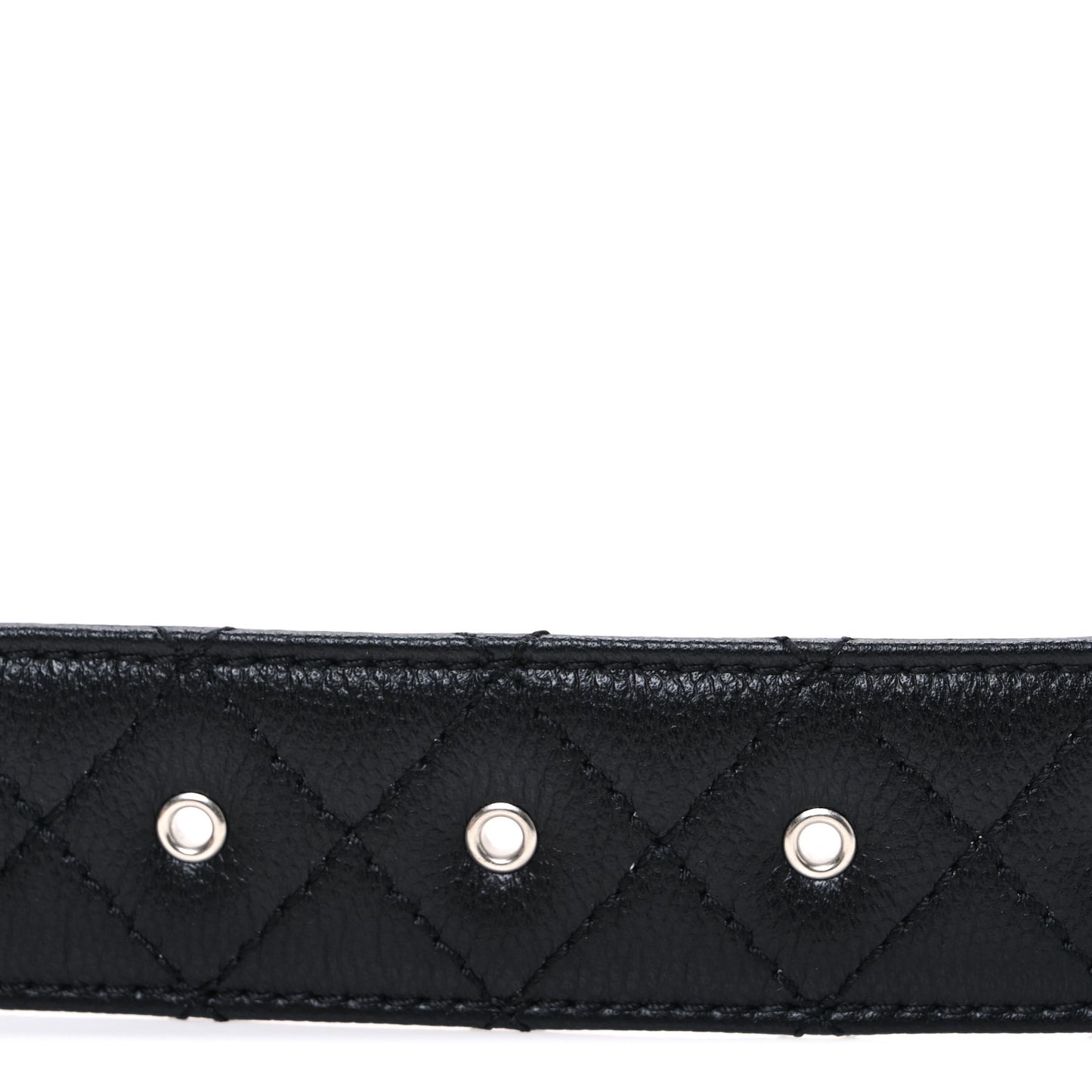 Caviar Quilted CC Chain Belt 85 34 Black